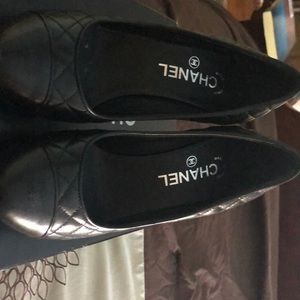 Chanel quilted heels